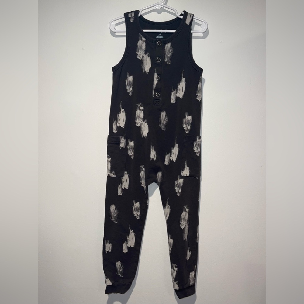 Cat & Jack Black and White Kids Jumpsuit Size 5T